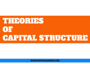 THEORIES OF CAPITAL STRUCTURE