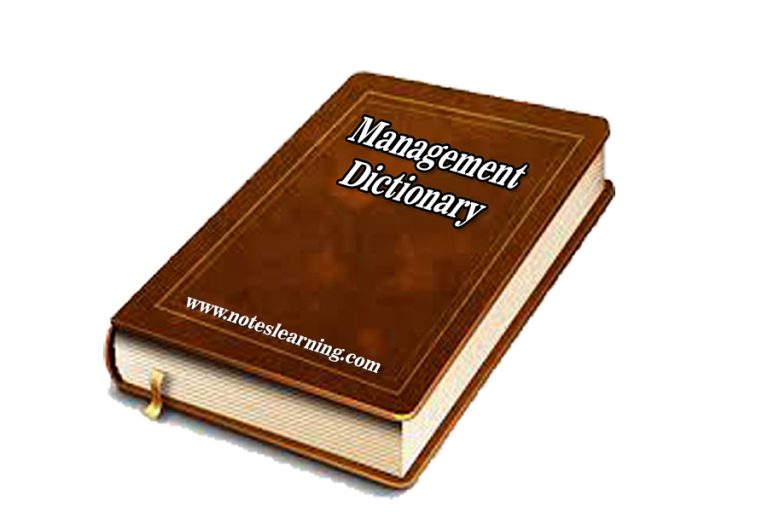 management-dictionary-word-meaning-notes-learning