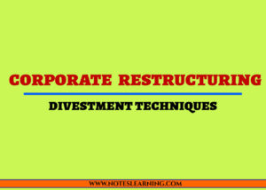 Corporate restructuring