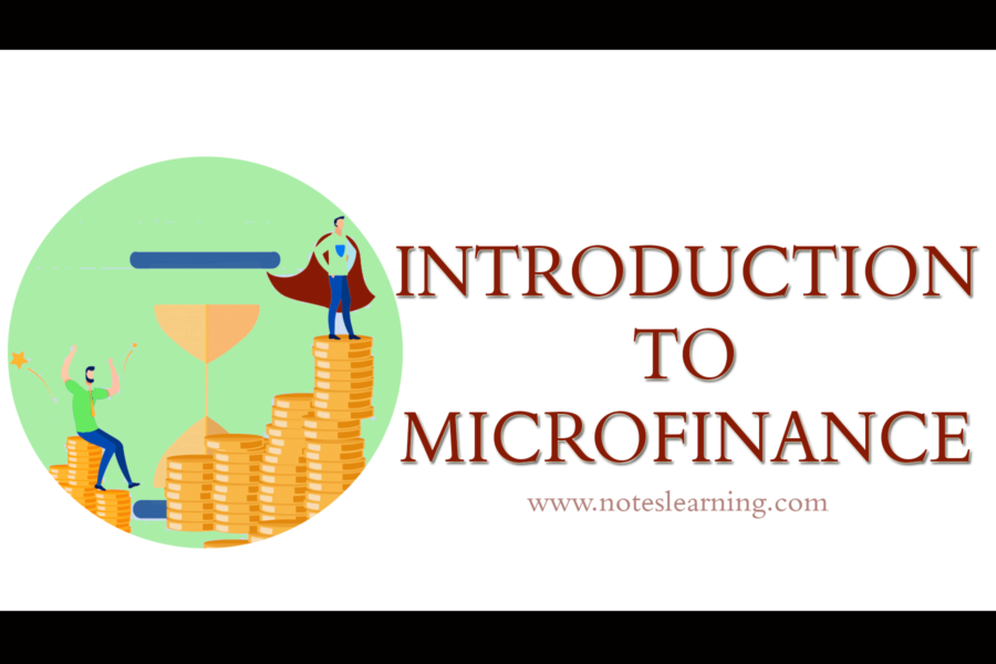 INTRODUCTION TO MICROFINANCE