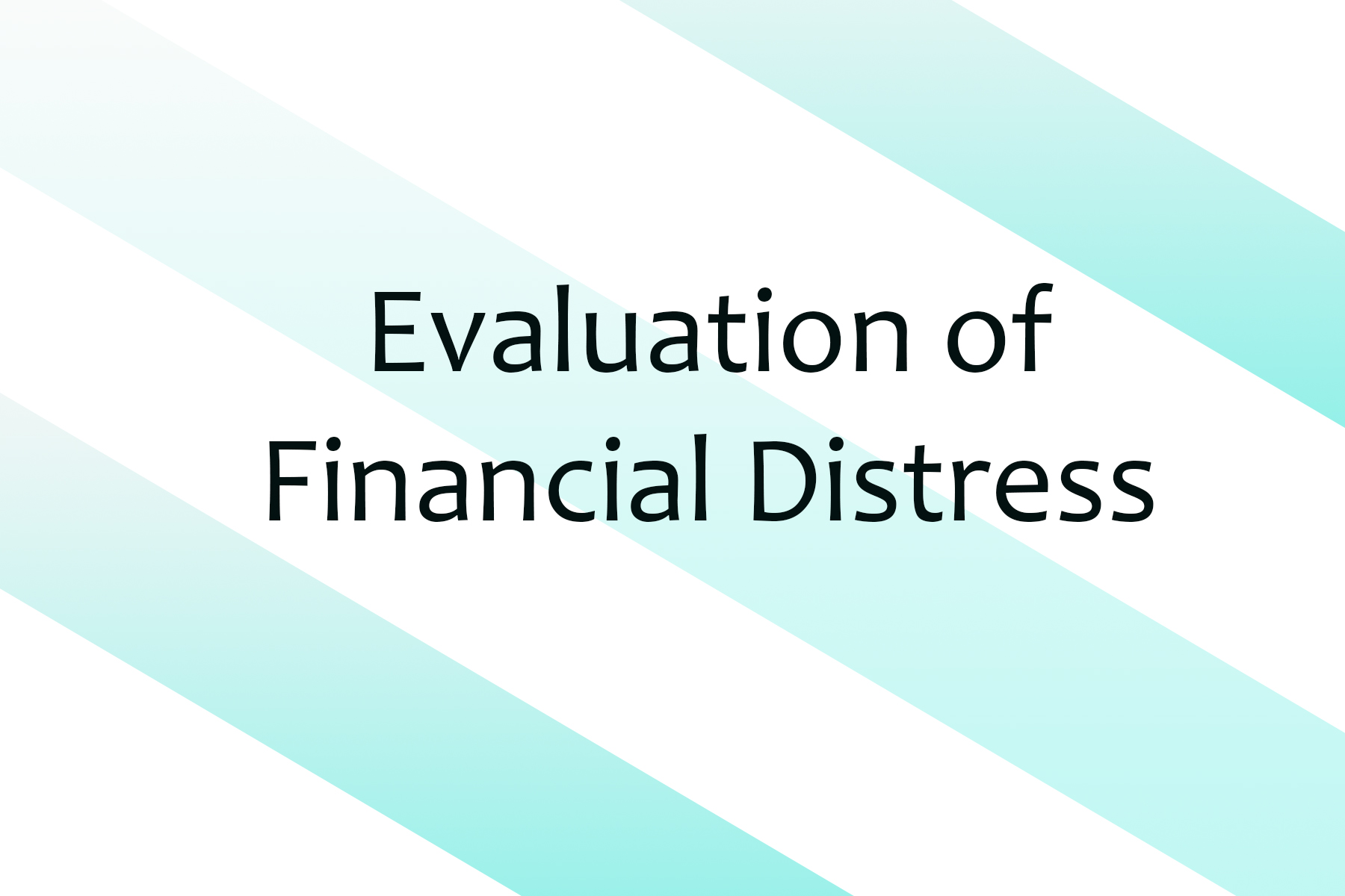 evaluation-of-financial-distress-notes-learning