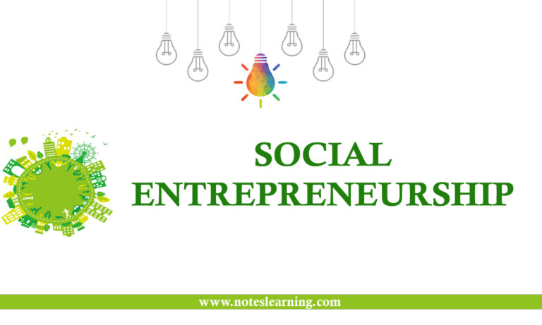 Social Entrepreneurship: Introduction and Types - Notes Learning