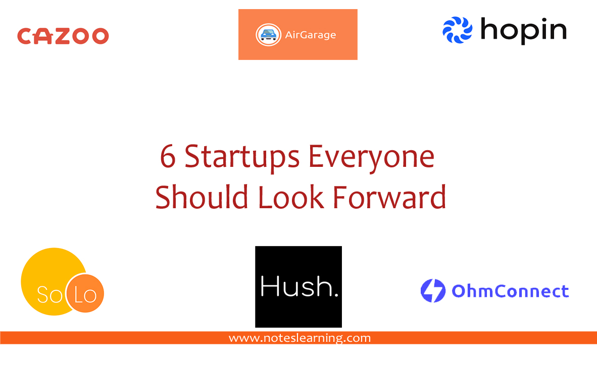 6 startups to look forward