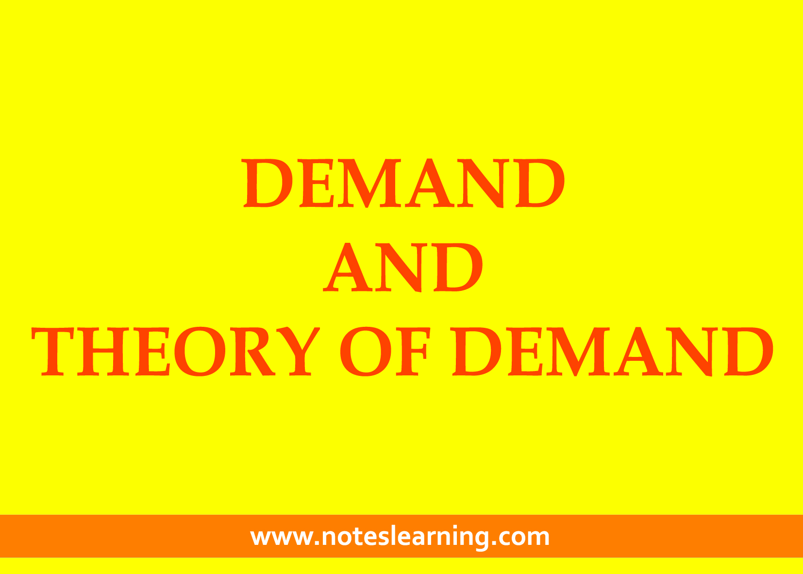 theory of demand assignment