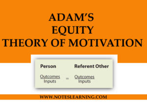 Adam’s Equity Theory of Motivation - Notes Learning