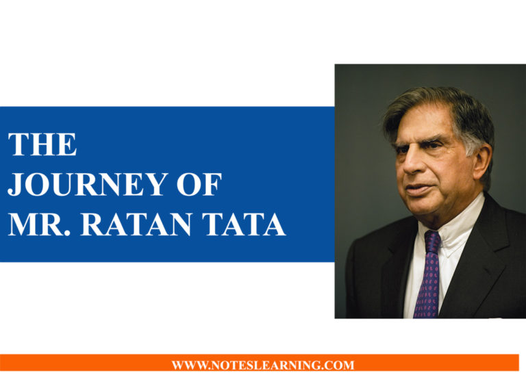 The Journey Of Ratan Naval Tata - Notes Learning