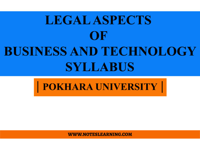 LEGAL ASPECTS OF BUSINESS AND TECHNOLOGY