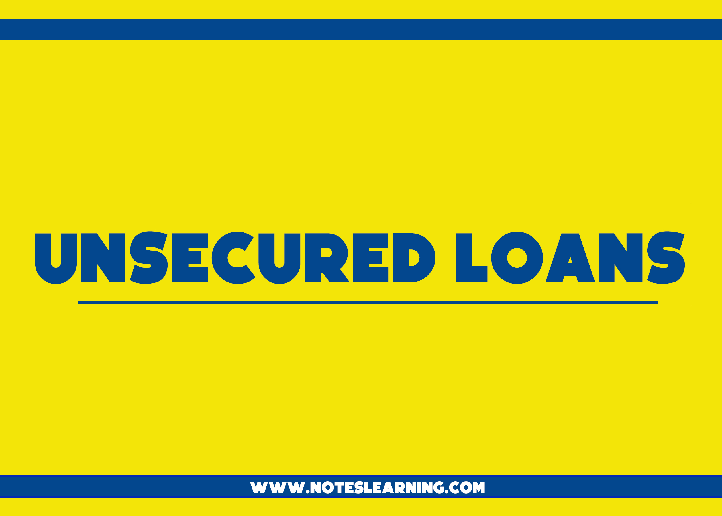 unsecured-loan-explained-notes-learning