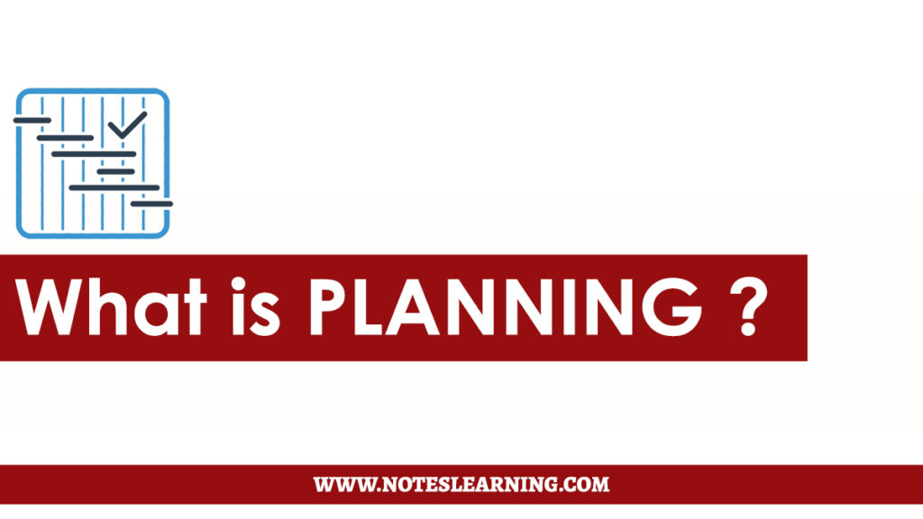 What Is Planning Process And Types Of Planning