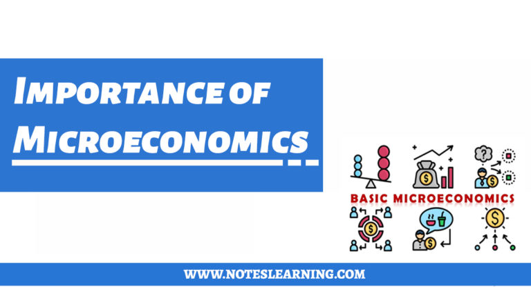 Importance of Microeconomics - Notes Learning