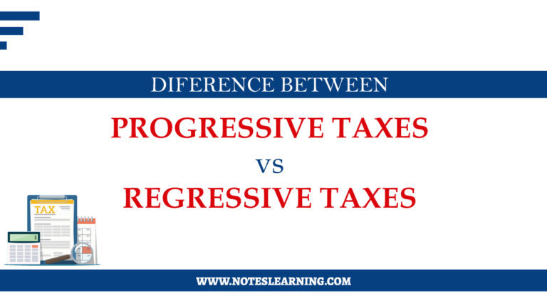 Progressive Tax & Regressive Tax - Notes Learning