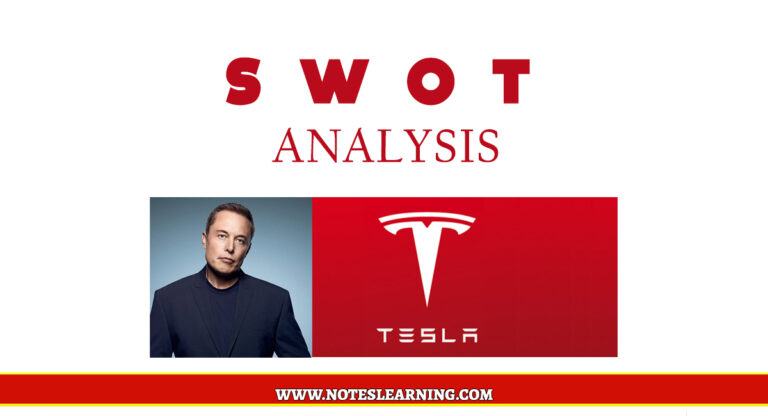 SWOT ANALYSIS OF TESLA, INC. [2023] - Notes Learning